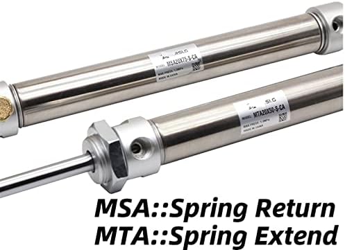 MSA16X25SCA MTA20X50 Кръгъл цилиндър с пружина единно действие MSA25X75SCA Возвратная пружина MTA32X50SCA MSA40X25 Пружинен въвеждане