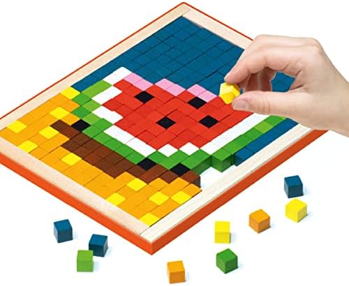 Мъдър Лосове Дървени Пикселова Мозаечни Бонбони
