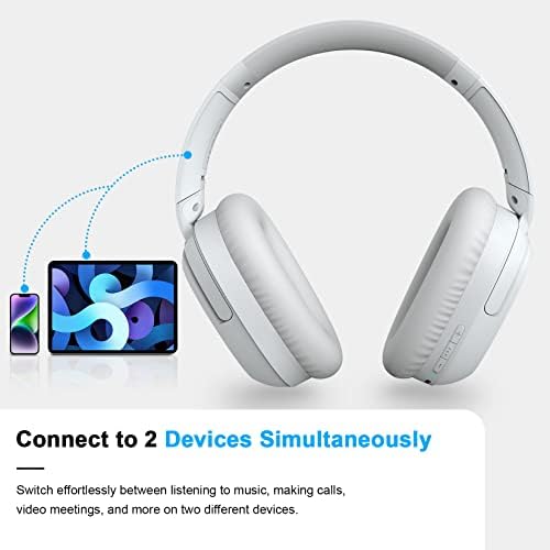 Eonome-Активни слушалките с шумопотискане - Слушалки S3 ANC - Хибридни безжични режийни Bluetooth-слушалки с