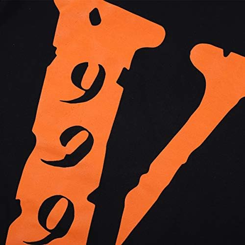 Мъжка Риза с Надпис Big V, Ретро Принт Рапър Демон, Графични Тениска, Памучен Тениска с кръгло Деколте и Къс Ръкав S - XL