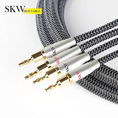 Двойката акустични кабели SKW High End серията РГ A с трансформируемыми конектори тип Банан и Лопата 3 ft /