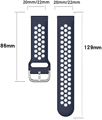 UMCNVV 20 мм Смарт Часовници Ръчни Ленти За Xiaomi GTS/GTS 2 2E Mini Силиконов Каучук BIP S U Pro Взаимозаменяеми