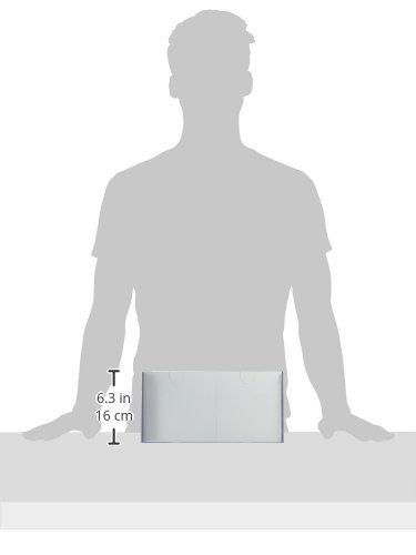 Сгъваем органайзер за кубчета Deflecto, Настолен Органайзер за бродерия, Прозрачно, Голям 6 W x 6x 12Г (350501)