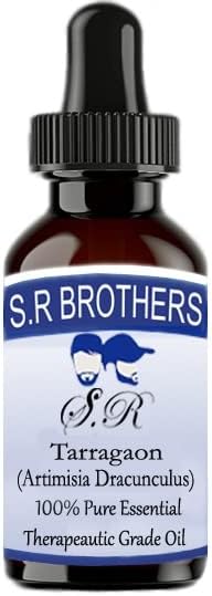 S. R Brothers Tarragaon (Artimisia Dracunculus) Е Чисто и Натурално Етерично масло Терапевтичен клас с Капкомер 30
