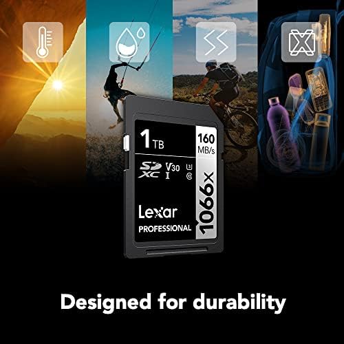 Карта памет Lexar Professional 1066x128 GB SDXC UHS-I серия SILVER, C10, U3, V30, на видео във формат Full HD и 4K,