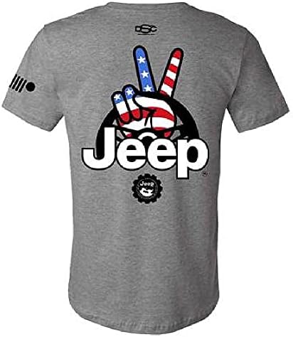 Мъжки t-shirt Jeep Wave | Памучни тениски Премиум-клас Хедър Grey