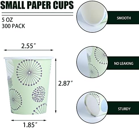 Clawsoff [300 Опаковки, картонени Чаши по 5 грама, Малки Чаши За изплакване на устата, за Еднократна употреба Чаши