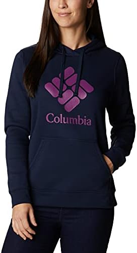 Hoody Columbia Women ' s Трек с графичен дизайн, Тъмно синьо / Stacked Gem, X-Large