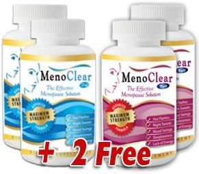 Menoclear Day + Night - Добавка за лечение на менопаузата облекчава топлите вълни, промени в настроението и др - Максимална сила в рамките на деня - 2 + 2 флакона - натурален