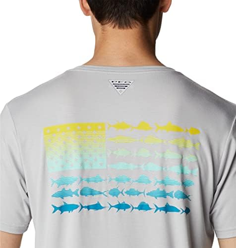 Мъжки t-shirt Columbia PFG Fish Flag Tech с къс ръкав