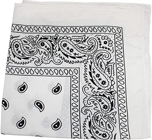 Памучни кърпи MW Watersports, 12 броя в опаковка - Идеална за мъже и жени, клас носового шал, превръзка на главата, ковбойского