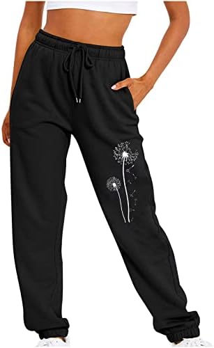CHGBMOK Y2k Спортни Панталони за Жени с Еластична гумена лента За Кръста, Дамски Панталони Свободно, Намаляване,