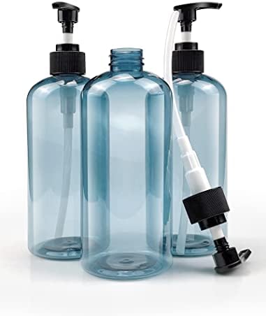 Празни пластмасови бутилки с дозатор за сапун Син цвят, за Многократна употреба Улични контейнери за дезинфектант