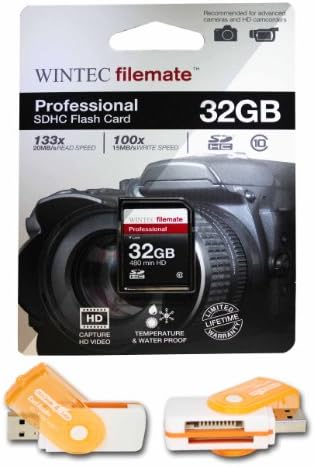 Високоскоростна карта памет, 32 GB, клас 10 SDHC карта за фотоапарати FujiFilm FinePix JX250 FinePix JX300/ JX305. Идеален за висока скорост на заснемане и видео във формат HD. Идва с горещи п?