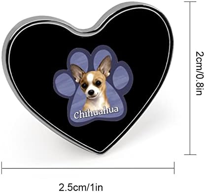 Куче Чихуахуа Лапа Сърцето Нагрудная Жени Арт Иконата Брошка на Бижута, Дрехи, Шапки, Чанти, Декорации за Сватбен Подарък
