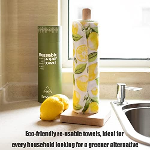 За многократна употреба хартиени кърпи EcoSoul - Супер Впитывающий и моющийся Хвърляне на салфетки без хартия, за дома,