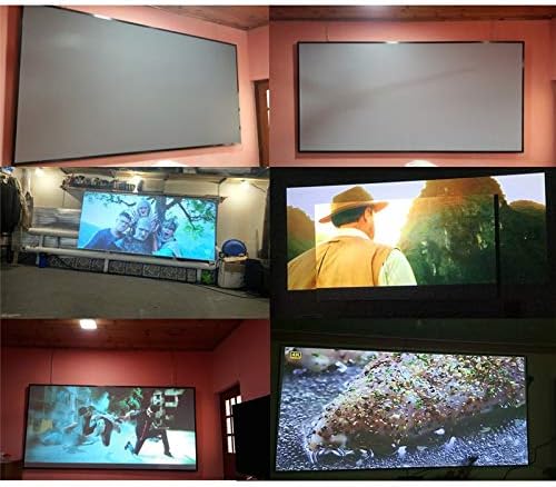 KXDFDC 16:9 Проектор Прост Завеса Екран 60 72 84 100 120 Инча Домашен Уличен Офис 3D Преносим прожекционен екран