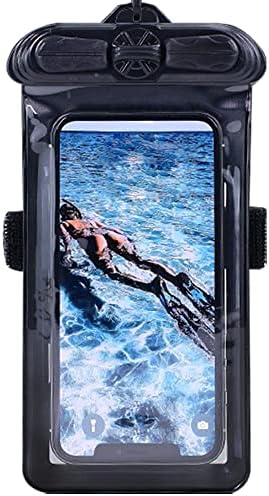 Калъф за телефон Vaxson Черно, Съвместим с Motorola Moto g71s, Водоустойчив калъф, Суха чанта [Без защитно фолио за екрана]