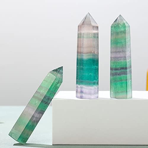 2 елемента Лечебни Кристали Комплекти Камъни 6 Инкрустирани Рейки Чакра Медитативна Терапия Подарък (J)