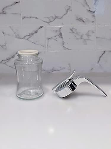 Стъклена бутилка-опаковка за сиропа J & M DESIGN за Кленов сироп, на саксията за мед или Сахарницы С дръжка,