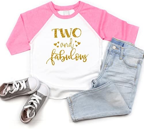 Bump and Beyond Designs Облекло за Момичета на Втория Ден от Раждането, Втората Риза за рождения Ден, Два Страхотни