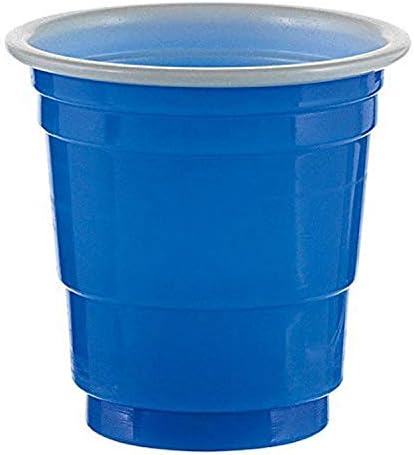 Чашки Amscan, 1 порция (опаковка от 1 броя), кралско синьо
