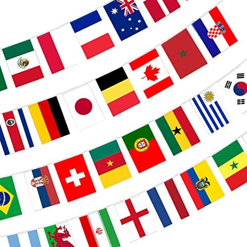Международни Струнни Знамена 32 Страни, Банери с Вымпелом-овесени ядки за спортни дейности на световното Първенство, Декорации