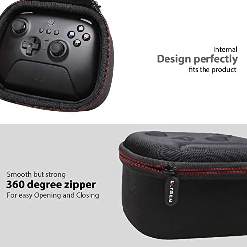 Калъф LTGEM EVA за контролер Bluetooth 8BitDo Ultimate с зарядно устройство, зарядно устройство (Черен) - Travel