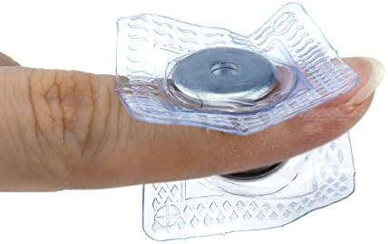 Полуметалл, 8 бр., скрит магнитен капаче, с диаметър 0,6 , скрита закопчалка, магнитна капаче PVC за фини тъкани