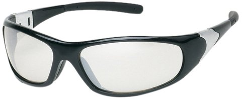 Защитни очила Liberty Ръкавица & Safety 1726T ProVizGard Cyclone с гумени дужками, Лещи за помещения и на улицата, черна дограма