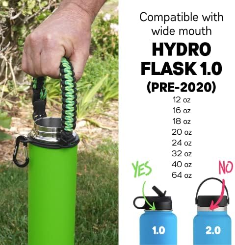 Дръжката е от гидрокорда Gearproz за бутилки с вода, Hydro Flask, Гидрофляга с широко гърло 1.0, Желязо Колба,