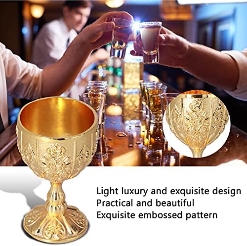 2 елемента Кралската Купа С Релефни, Нечупливи Чаши Малък Размер, Европейският Висококачествен Златната Купа,
