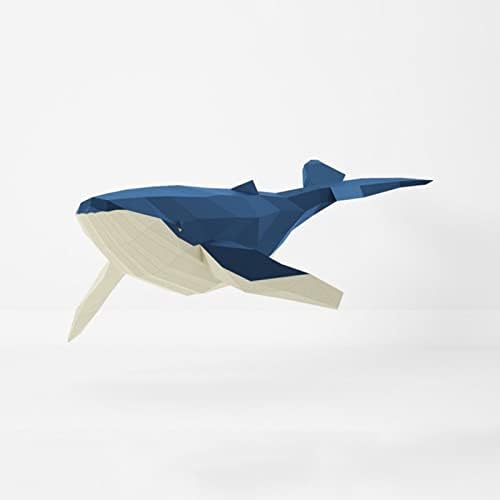 WLL-DP Моделиране на Синия Кит направи си САМ Хартиена Геометричен Модел на Хартиен Трофей Креативна Хартиена Скулптура