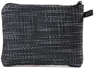 Десятицентовые чанти Мек калъф с мека подплата от вътрешната страна | Защитен калъф за очила с подвижна пластмасова торбичка (10 инча, черен)