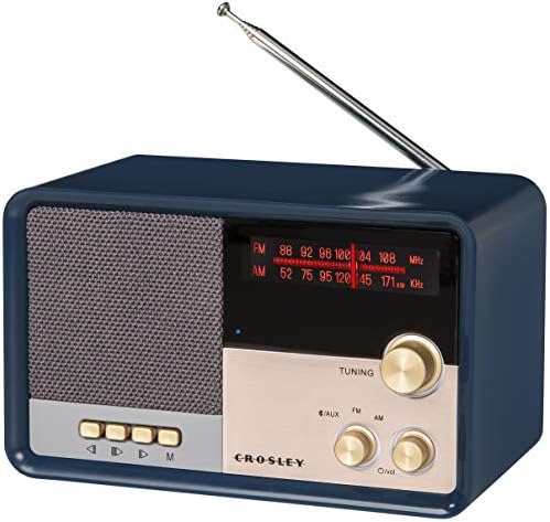 Crosley CR3036D-NV Tribute Винтажное AM/ FM Bluetooth-радио, тъмно син