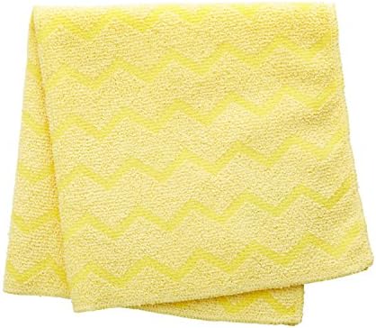 Кърпа за почистване от микрофибър Rubbermaid Commercial Products HYGEN, 16 инча, жълто, Опаковка от 12 броя