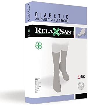 Чорапи RELAXSAN 550 Diabetic Crew за мъже и Жени, Безшевни Чорапи, Не Сковывающие движение за Чувствителни Крака,