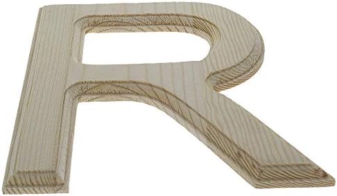 БестПисаный Недовършени Дървени шрифт Arial с буквата R (6,25 инча)
