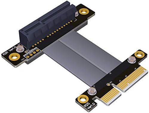 Удължител за ADT-LINK PCIe 3.0 x4 32G/BPS PCI Express 4X Графичен SSD RAID Удължител Конверсионная карта Странично