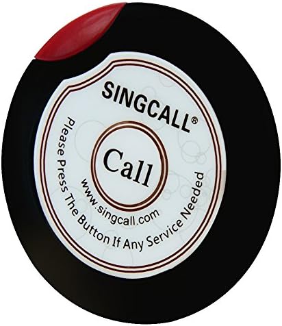 Безжична система за повикване SINGCALL, супермаркет, Нов продукт за подобряване на обслужването, Комплект от 20 бр сервизен зумер и 1 бр приемник на сигнала