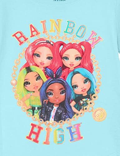 Тениска с героите на групата Rainbow High Girls-Бела Паркър, Амая Рейн