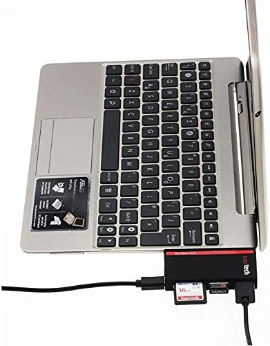 Navitech 2 в 1 Лаптоп/Таблет USB 3.0/2.0 на Адаптер-hub /Вход Micro USB устройство за четене на карти SD/Micro SD слот, Съвместим