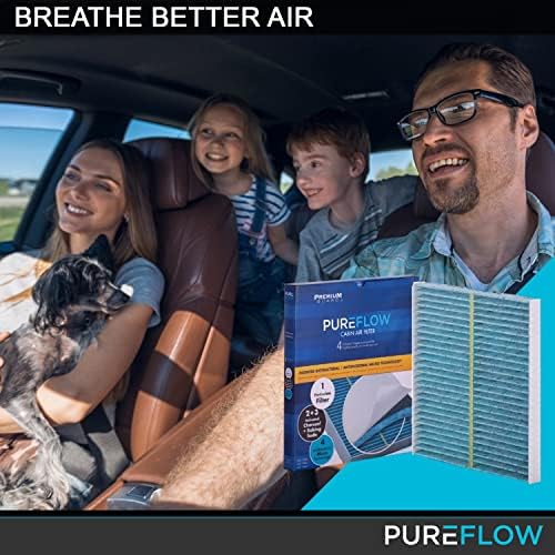 Въздушен филтър на купето Pureflow PC6078X|Подходящ за 2004-08 BMW 530i, 2008-10 528i, 2006-10 650i, 2006-07 525i,