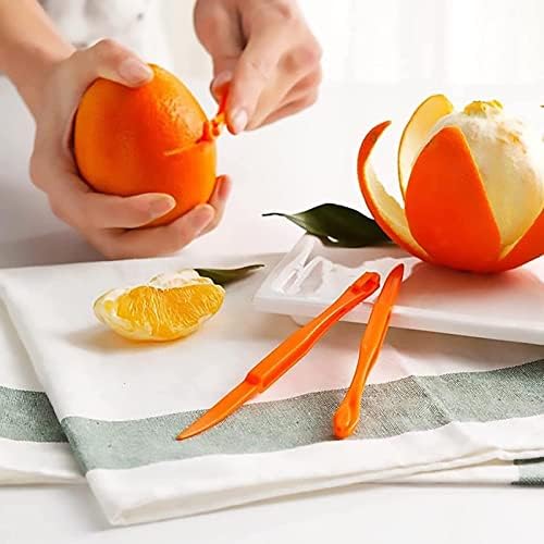10ШТ Портокал Цитрусови плодове Овощечистки За Премахване на Цитрусови плодове Сейфове Пластмасови Леки Слайсеры