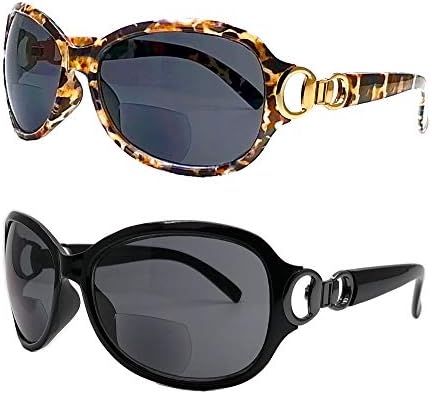 Apretyew 2 Двойки Бифокальных Слънчеви очила за Четене за Жени с Винтажной Защита от ултравиолетови лъчи