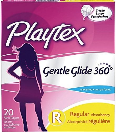 Тампони Playtex Glide Нежно 360, обикновени, 20 броя (1 опаковка)