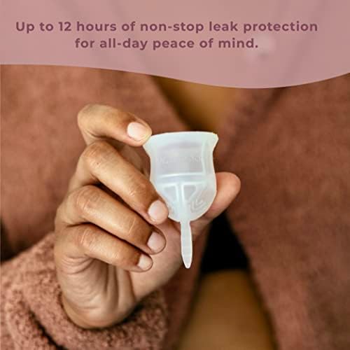 Мека Голяма Менструална чаша VOXAPOD и Стерилизатор Morning Mist Gray за стерилизация - Най-доброто средство за
