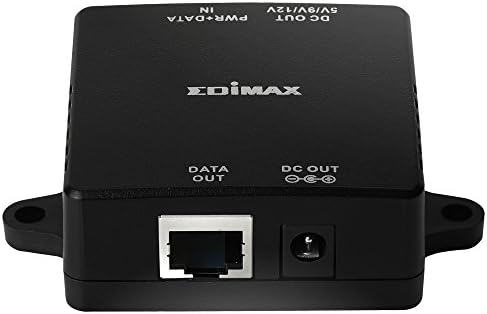 Компактен gigabit ивица на Edimax Pro PoE + с регулируем изход 5/9/12V x 2A, стандарт IEEE 802.3 at, осигурява предаване