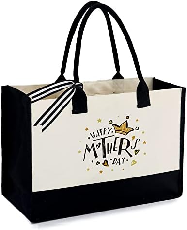 Дамска чанта-тоут с подаръци за Деня на майката BeeGreen, с вътрешен джоб с цип, 13 грама, Холщовая Персонални чанта