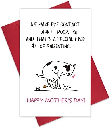Ogeby Забавна Картичка за Деня на Майката за мама-Куче, Хумористичен Картичка за Деня на майката Подарък от Кучета,